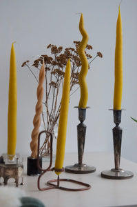 BEESWAX CANDLES, HAND-DIPPED 2-PACK