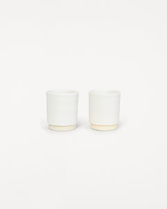 FRAMA OTTO CERAMIC  CUP SET OF TWO, WHITE
